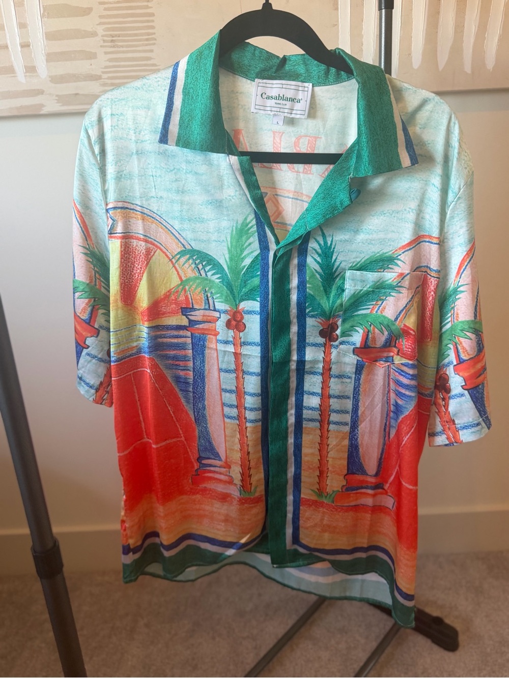 Casablanca Men's Tropical Button-Down Shirt in Multicolor